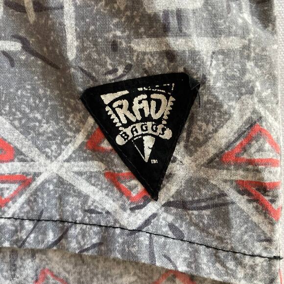 Vintage Rad Baggs Totally 80's Vintage Men's Pattern Shirt Size Medium - Picture 2 of 7